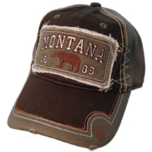 MONTANA DISTRESSED PATCH HAT