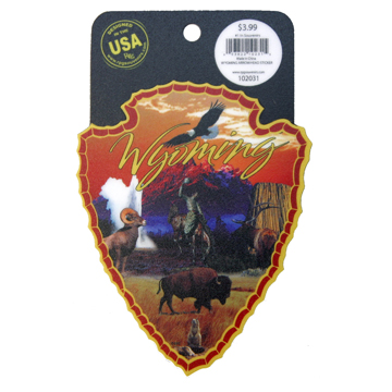 WYOMING ARROWHEAD STICKER