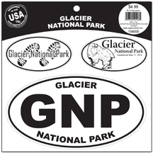 GLACIER BLACK AND WHITE COLLAGE STICKER