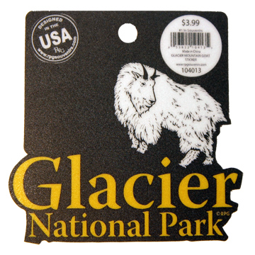 GLACIER MOUNTAIN GOAT STICKER