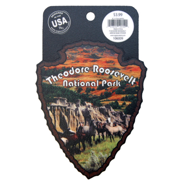 NORTH DAKOTA ROOSEVELT ARROWHEAD STICKER