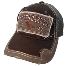 NORTH DAKOTA DISTRESSED PATCH HAT