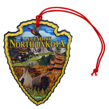 NORTH DAKOTA 3-D ACRYLIC ORNAMENT
