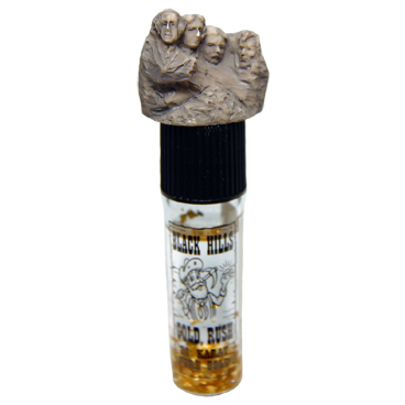 MOUNT RUSHMORE MODEL TOP GOLD VIAL