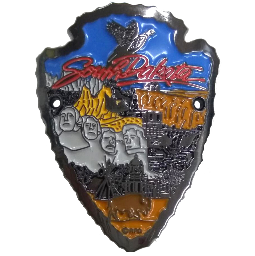 SOUTH DAKOTA ARROWHEAD WALKING STICK EMBLEM