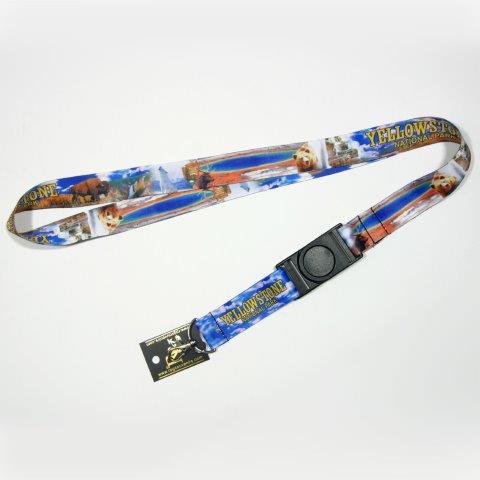 YELLOWSTONE CITY PRINTED LANYARD