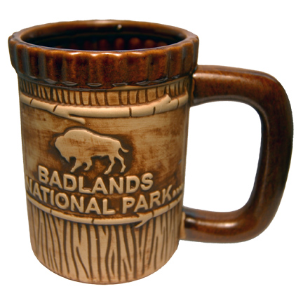 BADLANDS EMBOSSED RUSTIC MUG