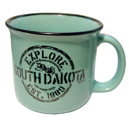 SOUTH DAKOTA CERAMIC CAMPER MUG