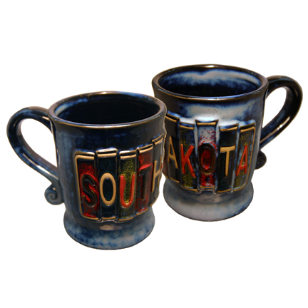 SOUTH DAKOTA LICENSE PLATE MUG
