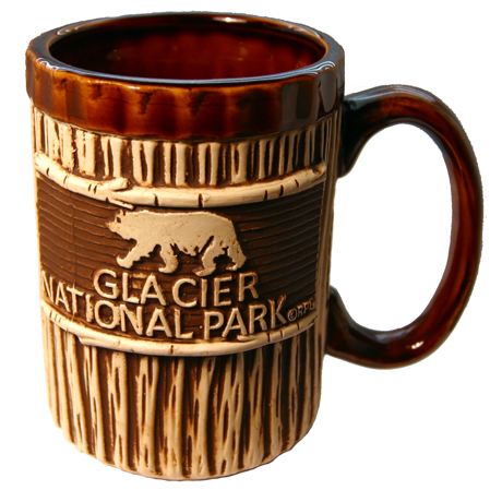 GLACIER EMBOSSED RUSTIC MUG