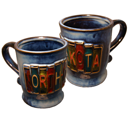NORTH DAKOTA LICENSE PLATE MUG