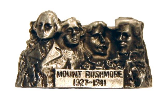 PEWTER MOUNT RUSHMORE SMALL STATUE