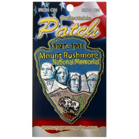 MOUNT RUSHMORE ARROWHEAD PATCH