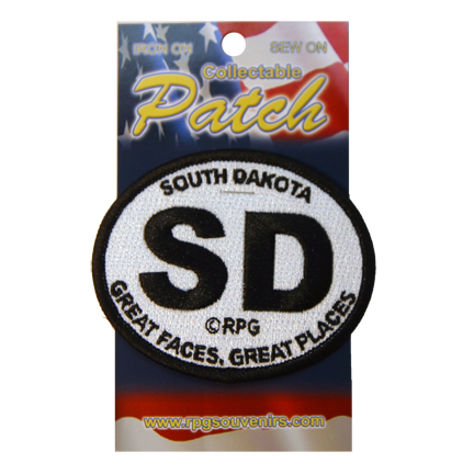 SOUTH DAKOTA BLACK AND WHITE PATCH