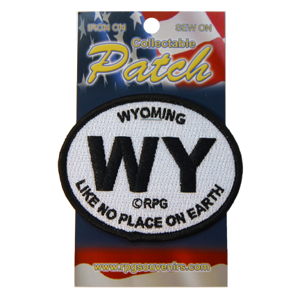 WYOMING BLACK AND WHITE PATCH