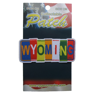 WYOMING LICENSE PLATE PATCH