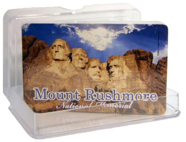 MOUNT RUSHMORE DAY ACRYLIC BOX PLAYING CARDS