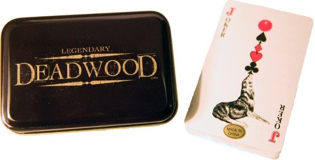 LEGENDARY DEADWOOD METAL BOX PLAYING CARDS