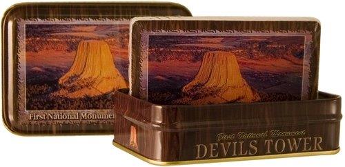 DEVILS TOWER METAL BOX PLAYING CARDS