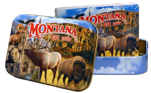 MONTANA METAL BOX PLAYING CARDS