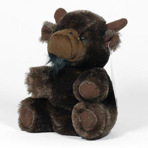 6" BROWN BUFFALO PLUSH