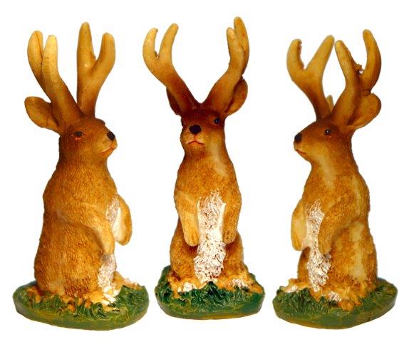 JACKALOPE POLY STATUE