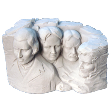 MOUNT RUSHMORE MEDIUM POLY STATUE