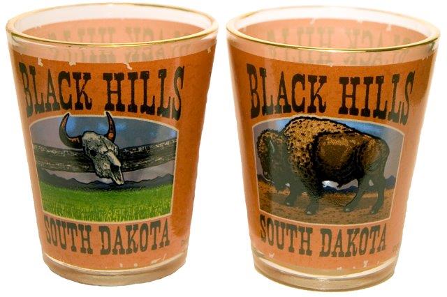 BLACK HILLS BUFFALO SHOT WITH GOLD RIM
