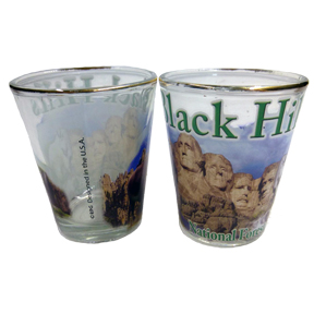 BLACK HILLS 4-COLOR PHOTO SHOT WITH GOLD RIM