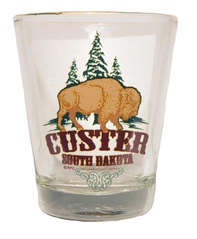 CUSTER, SOUTH DAKOTA WITH GOLD RIM