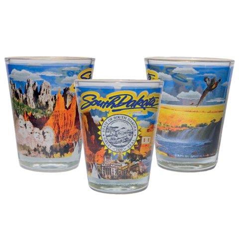 SOUTH DAKOTA LINE SHOT WITH GOLD RIM