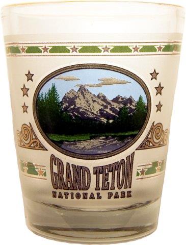 GRAND TETON GOLD STAR SHOT WITH GOLD RIM