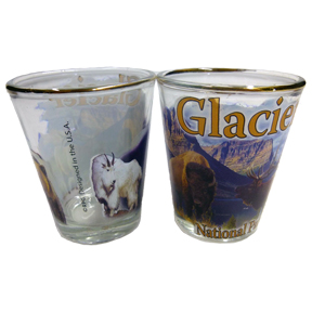 GLACIER 4-COLOR SHOT WITH GOLD RIM