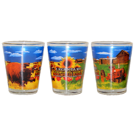 NORTH DAKOTA BLUE SKY SHOT WITH GOLD RIM