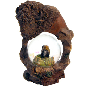 BUFFALO SCULPTURE 45MM WATERBALL
