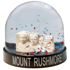 MOUNT RUSHMORE..PLASTIC WATERBALL