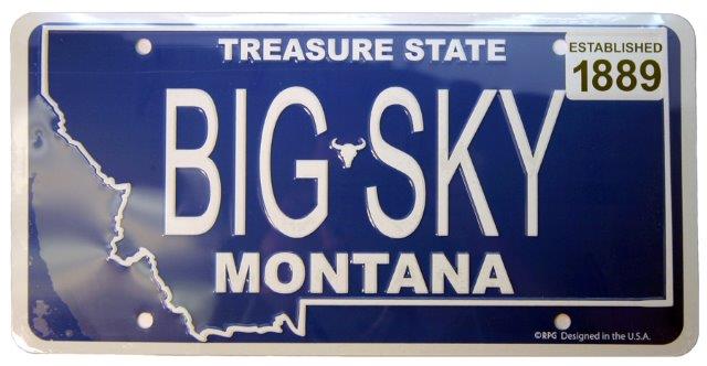MONTANA LICENSE PLATE