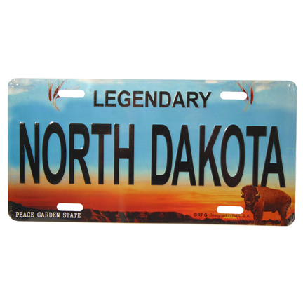 NORTH DAKOTA LICENSE PLATE