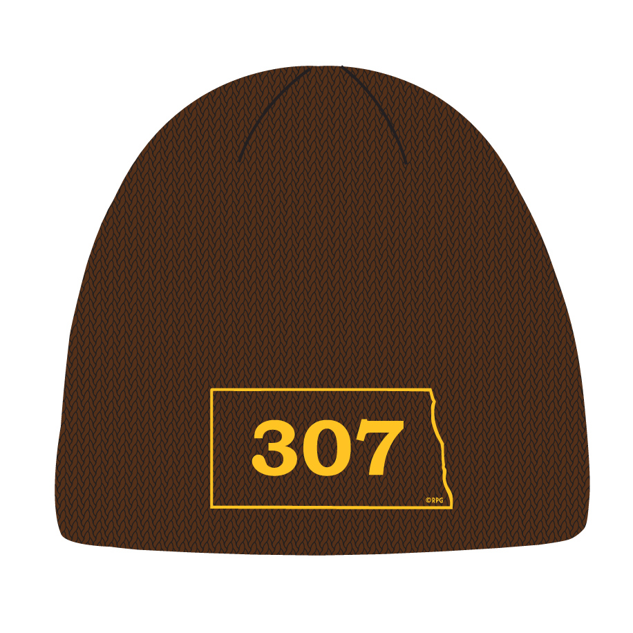 WYOMING AREA CODE BEANIE