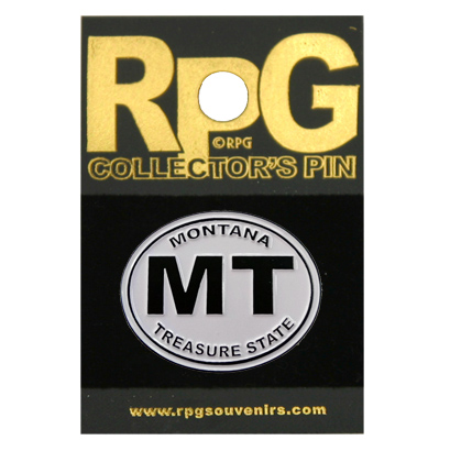 MONTANA BLACK AND WHITE ..ENAMEL HAT TAC