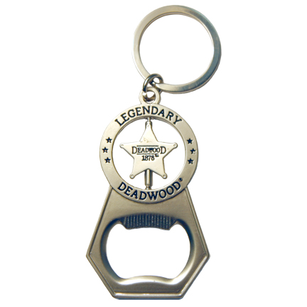 DEADWOOD STAR BOTTLE OPENER KEYCHAIN