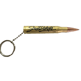 SOUTH DAKOTA .30-06 BULLET KEYCHAIN