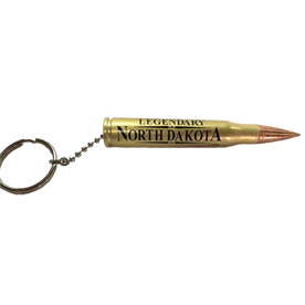 NORTH DAKOTA .30-06 BULLET KEYCHAIN