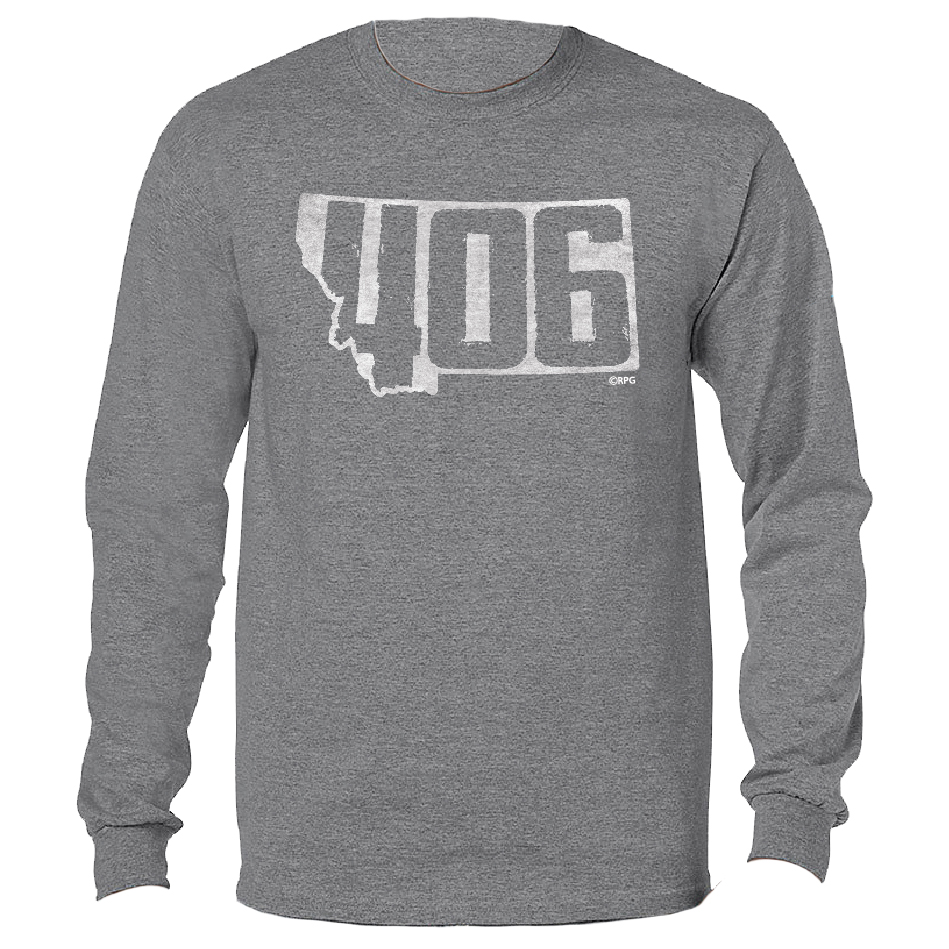 MONTANA STATE SHAPE LONG SLEEVE