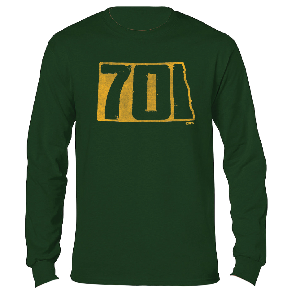 NORTH DAKOTA STATE SHAPE LONG SLEEVE
