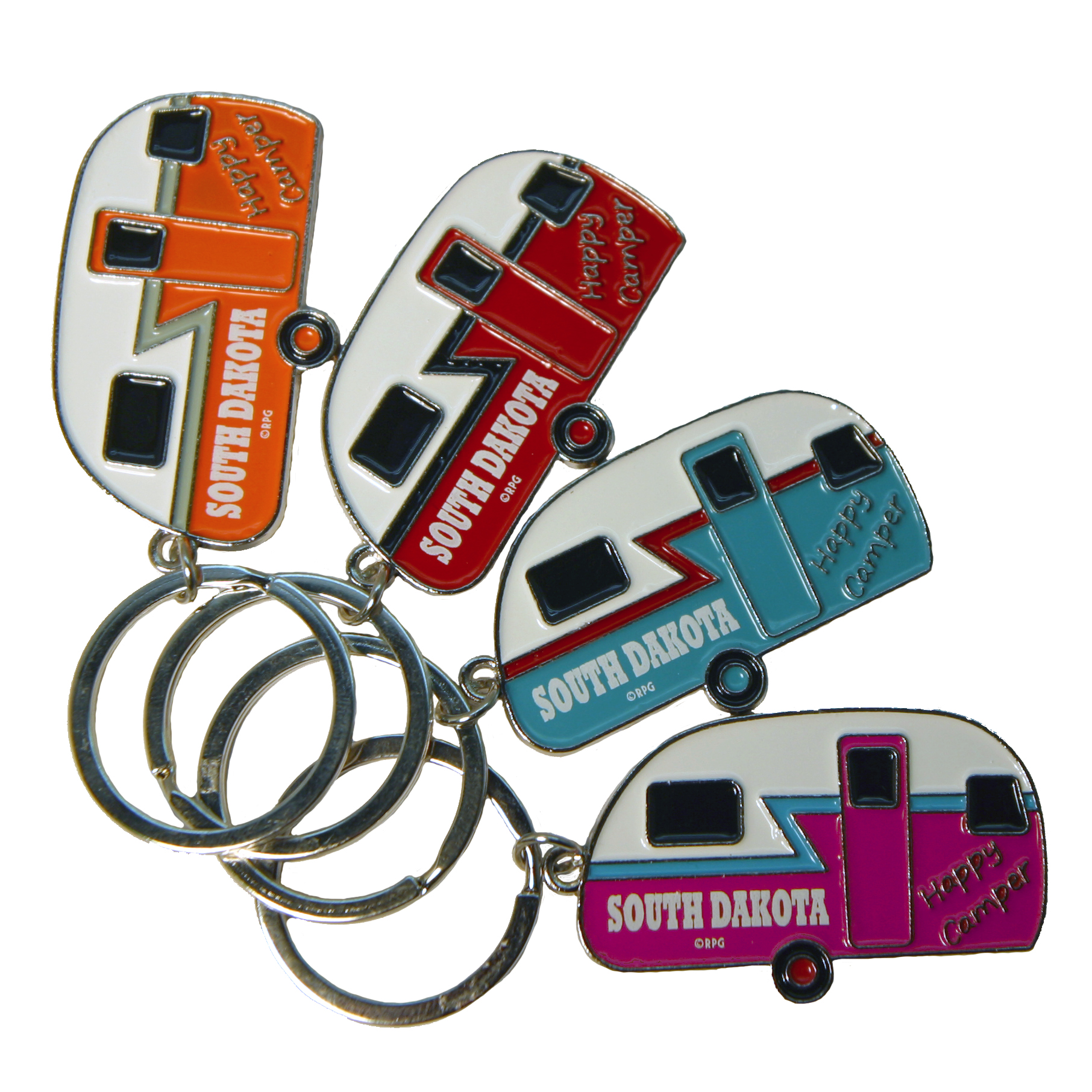 SOUTH DAKOTA CAMPER KEYCHAIN