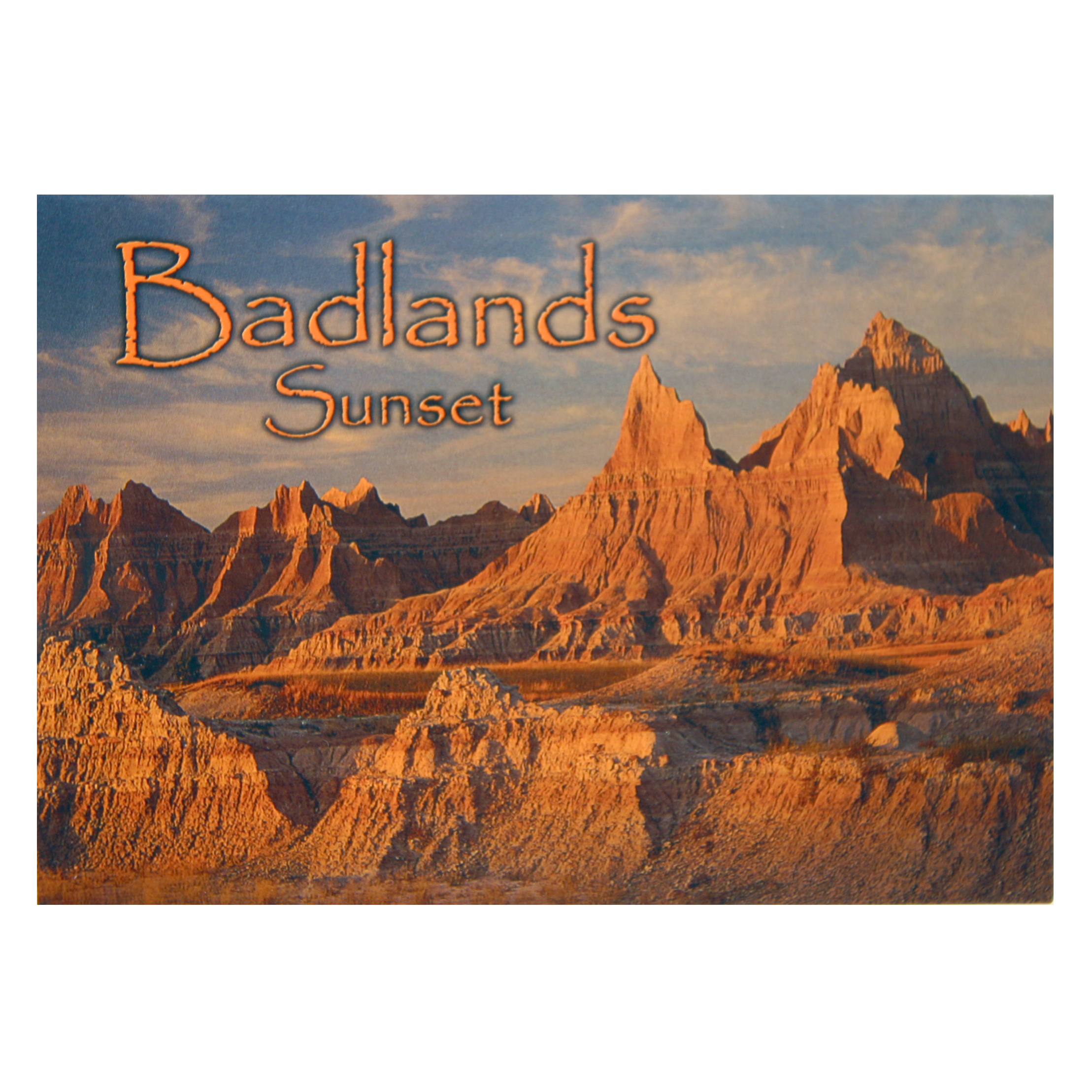 BADLANDS SUNSET POSTCARD