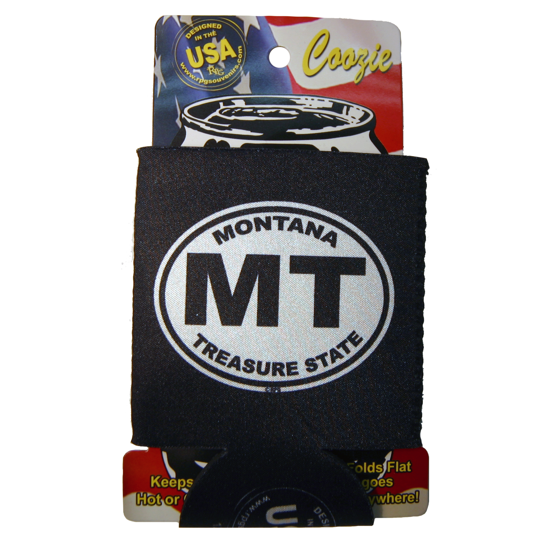 MONTANA B&W OVAL CAN COOZIE