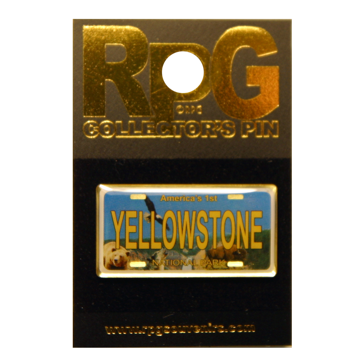 YELLOWSTONE STATE LICENSE PLATE HAT TAC