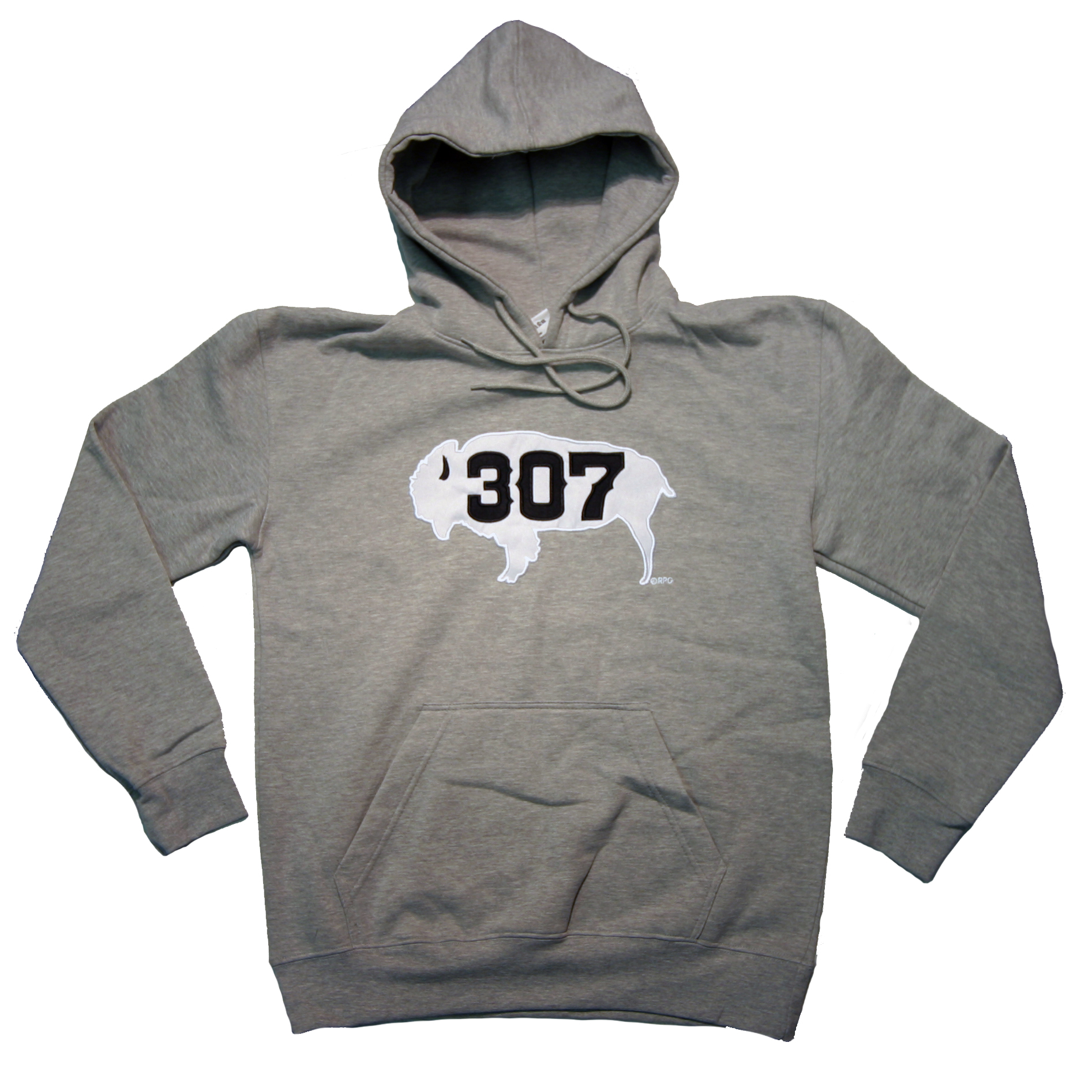 WYOMING SPORT GREY PULL OVER HOODY